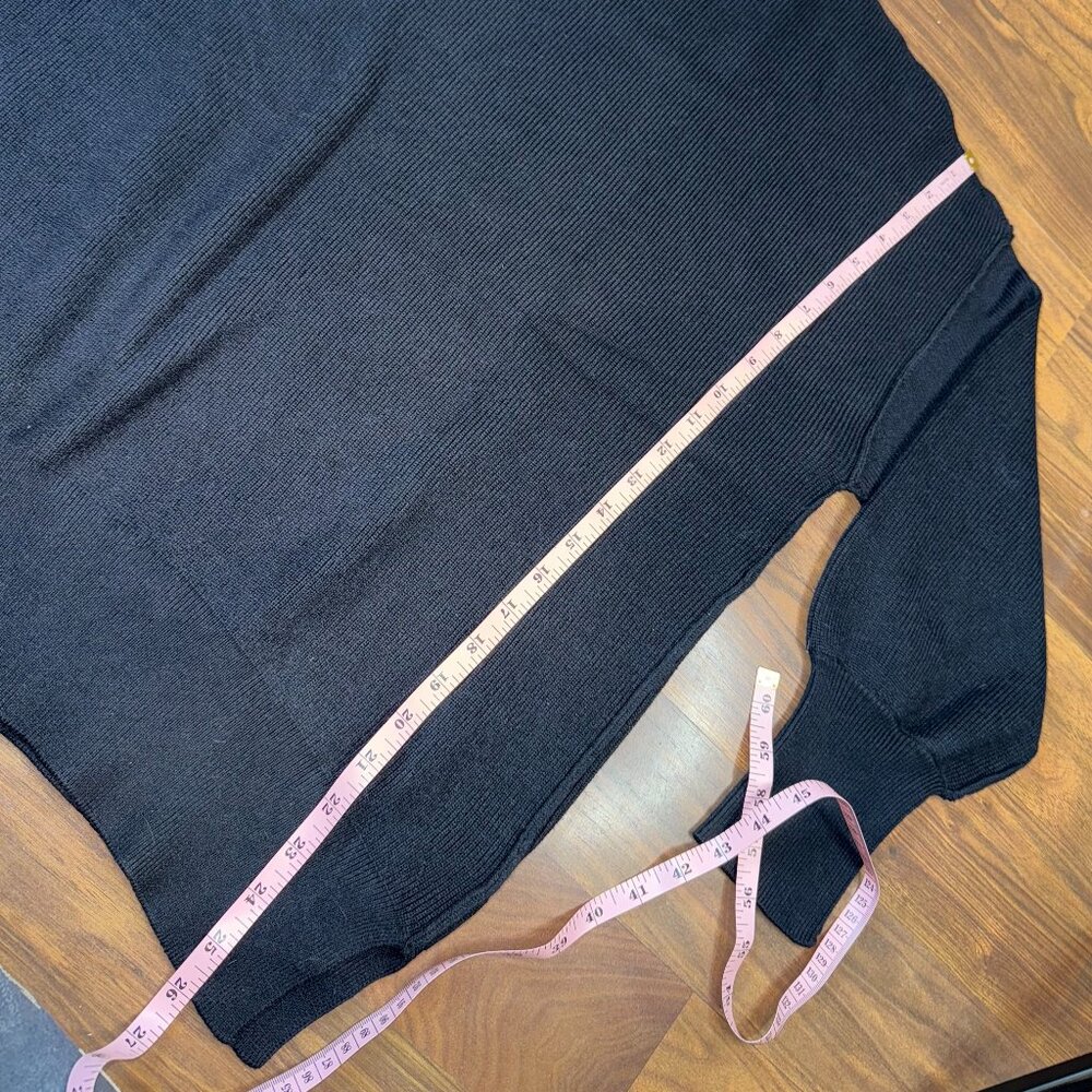 EFAN Black Cropped Knit Sweater – Women’s Size Medium - Picture 6 of 9